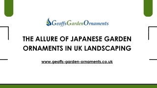 The Allure of Japanese Garden Ornaments in UK Landscaping