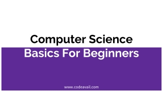 Computer Science Basics For Beginners