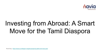 Investing from Abroad_ A Smart Move for the Tamil Diaspora