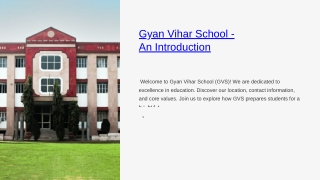 gyan vihar school an introduction