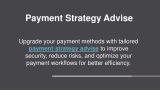 Payment Strategy Advise