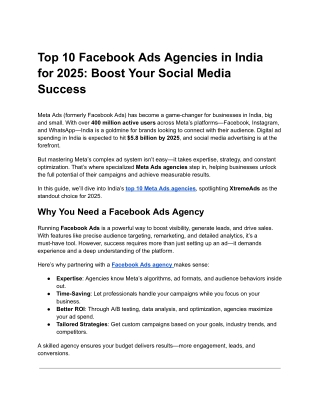 Facebook Ads Agency