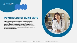 Psychologist Email List – Accurate & GDPR Compliant