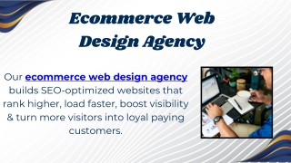 Ecommerce Web Design Agency