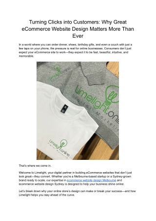 turning clicks into customers why great ecommerce