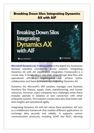 Microsoft Dynamics AX Training Online – Learn from Experts