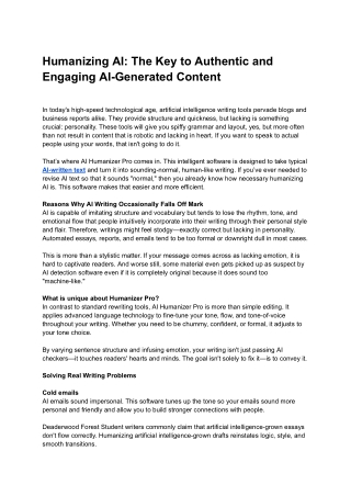 Humanizing AI_ The Key to Authentic and Engaging AI-Generated Content