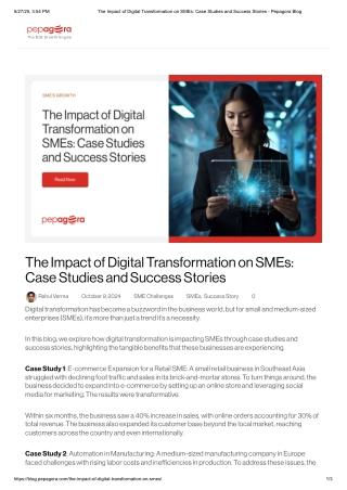The Impact of Digital Transformation on SMEs_ Case Studies and Success Stories
