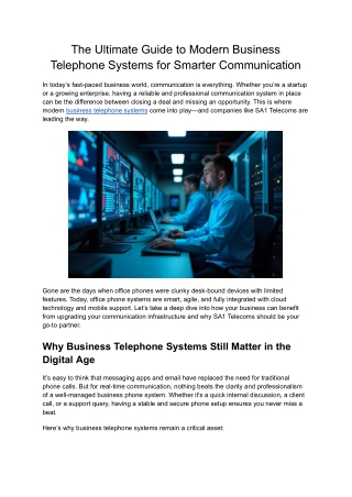 the ultimate guide to modern business telephone