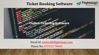 ticket booking software