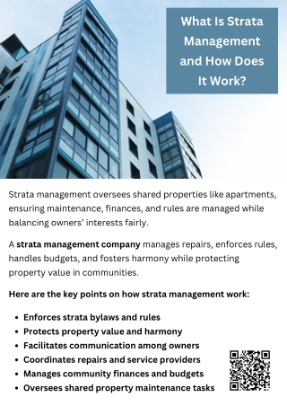 what is strata management and how does it work