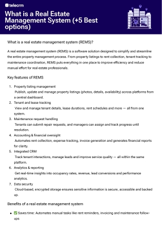 what is a real estate management system 5 best
