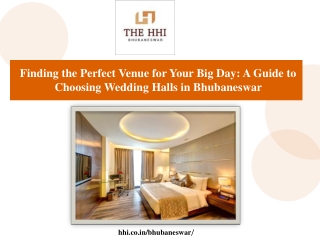 Finding the Perfect Venue for Your Big Day A Guide to Choosing Wedding Halls in Bhubaneswar