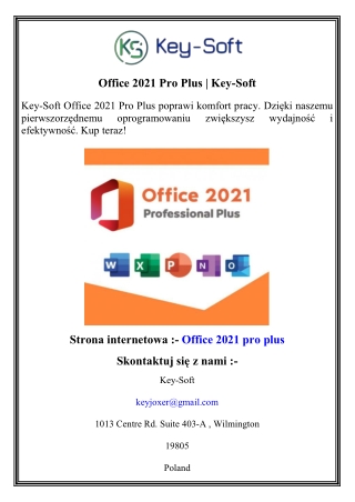 Office 2021 Pro Plus   Key-Soft