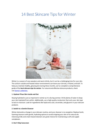 14 Best Skincare Tips for Winter