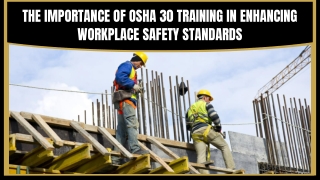 OSHA 30 Construction Safety Training