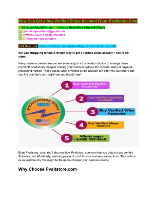 how can get a buy verified stripe account from
