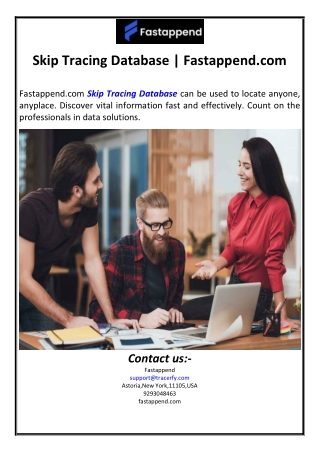 Skip Tracing Database | Fastappend.com