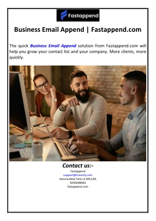 Business Email Append | Fastappend.com