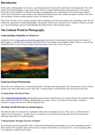 Hidden Journeys Captured through Vivid Imagery