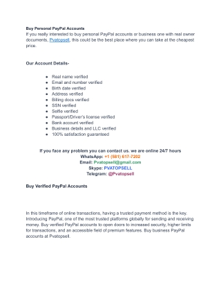 buy personal paypal accounts if you really