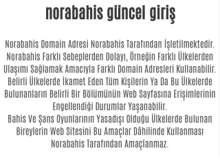 norabahis g ncel giri