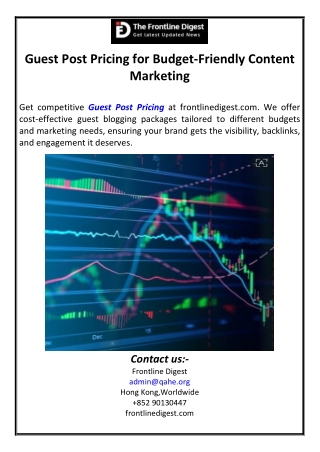 Guest Post Pricing for Budget-Friendly Content Marketing