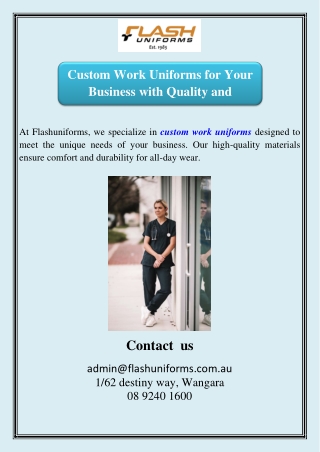 custom work uniforms for your business with