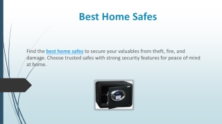 Best Home Safes
