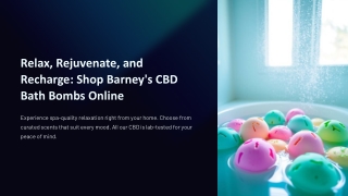 Buy CBD Bath Bombs Online
