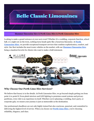 Perth Limousine Hire