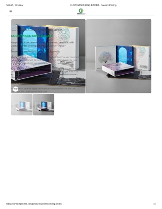 CUSTOMISED RING BINDER - Connect Printing