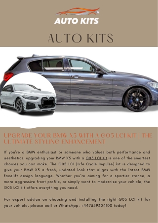 Upgrade Your BMW X5 with a G05 LCI Kit  The Ultimate Styling Enhancement