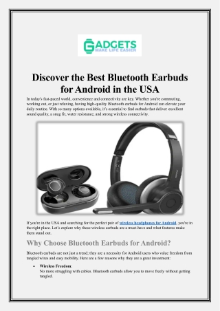 Discover the Best Bluetooth Earbuds