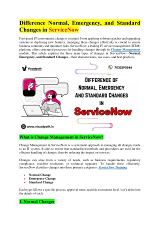 Best ServiceNow Institute in Bangalore - ServiceNow Course Online