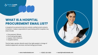 Hospital Procurement Email List | Verified Leads