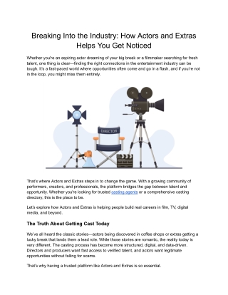 Casting Calls – Live Listings You Can Trust