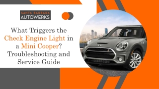 what triggers the check engine light in a mini