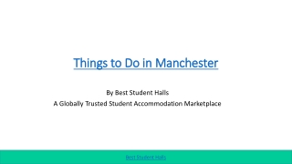 Student Accommodation in Manchester