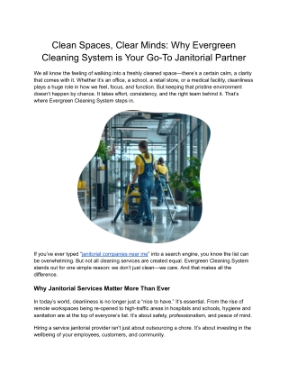 Commercial Cleaning Services Near Me – Fast & Local Help