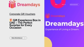 Gift Experience Box in UAE – The Perfect Surprise for Every Occasion
