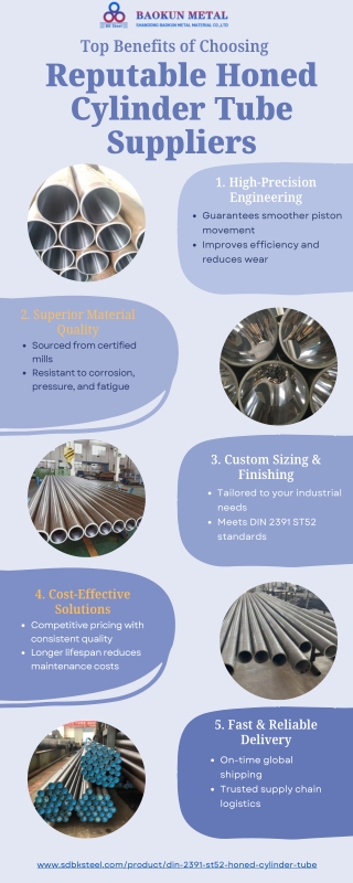 Top Benefits of Choosing Reputable Honed Cylinder Tube Suppliers