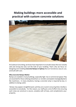 making buildings more accessible and practical