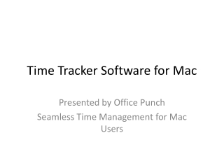time tracker software for mac