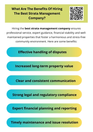 What Are The Benefits Of Hiring The Best Strata Management Company?