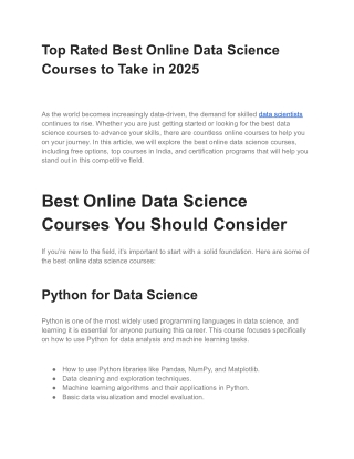 Top Rated Best Online Data Science Courses to Take in 2025 (1)