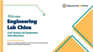 Fuel Testing Lab Equipment Manufacturers