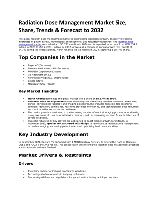 radiation dose management market size share