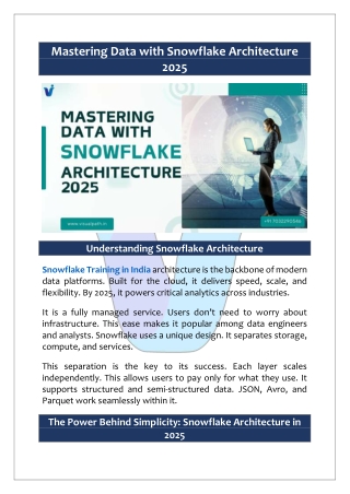 Snowflake Training in India – Hands-On Sessions by Experts