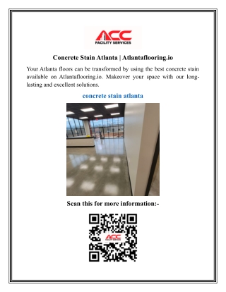 Concrete Stain Atlanta  Atlantaflooring.io